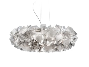 CLIZIA FUM? LARGE - Lentiflex¢ç and Cristalflex Fum?¢ç LED pendant lamp by Slamp