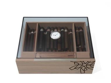 CLUB - Wood and glass Humidor by Giorgetti