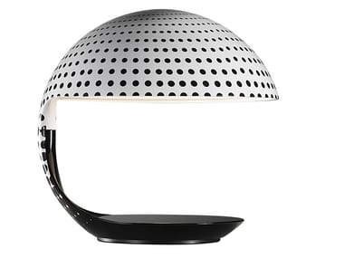 COBRA TEXTURE - LUC RAMAEL - Swivel resin table lamp by Martinelli Luce