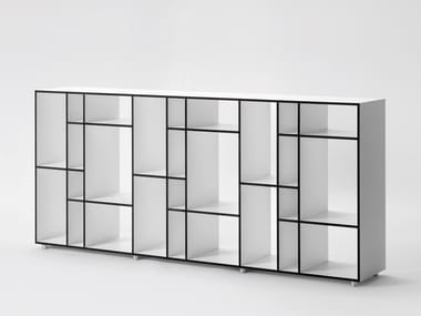 CODE 2 - Open freestanding double-sided bookcase by Zeitraum