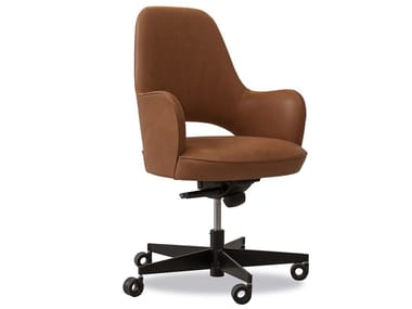 COLETTE OFFICE - Chair with castors by BAXTER