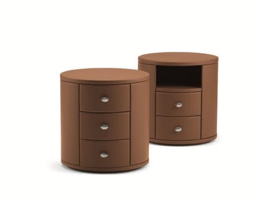 CONDOTTI - Rounded round bedside table by Flou