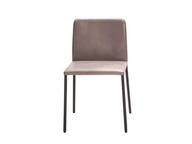 CORBO - Upholstered leather chair by more