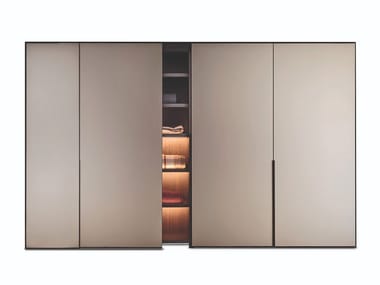 CORNICE - Lacquered wooden wardrobe by Pianca