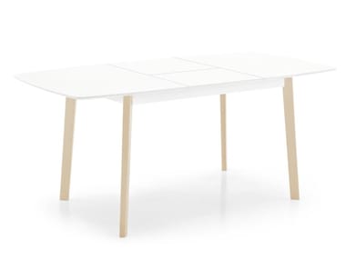 CREAM - Extending wooden kitchen table by Calligaris