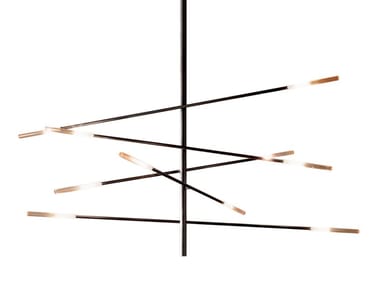 CROSSROAD - Painted metal pendant lamp by Bonaldo