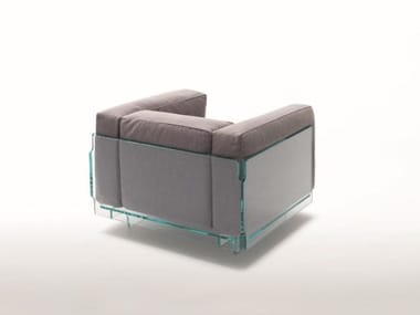 CRYSTAL LOUNGE - Crystal armchair by Glas Italia