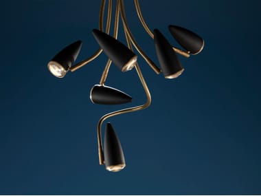 CICLOITALIA FLEX C6 - LED swivel painted metal pendant lamp by Catellani & Smith