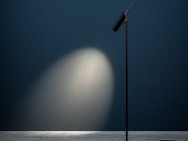 LUCENERA 506 - LED adjustable carbon fibre floor lamp by Catellani & Smith