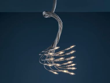 TURCI? 16 / 21 / 36 - LED adjustable metal ceiling lamp by Catellani & Smith