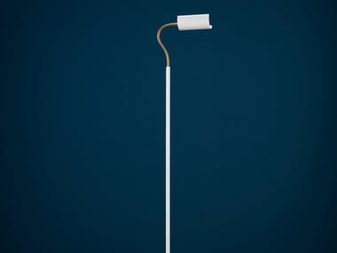 U. F FLEX - LED adjustable painted metal floor lamp by Catellani & Smith