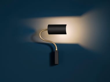 U. W FLEX - LED adjustable painted metal wall lamp by Catellani & Smith