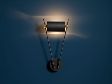 VI. W - LED adjustable painted metal wall lamp by Catellani & Smith