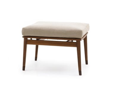 DENNY - Wooden footstool by Giorgetti