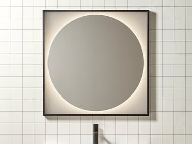 DIALOGANTI - Framed wall-mounted mirror with integrated lighting by Antonio Lupi Design