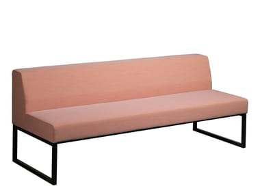 DINER - Sled base fabric sofa by Casala