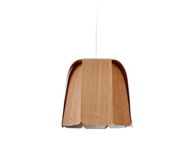 DOMO - Handmade wood veneer pendant lamp by LZF