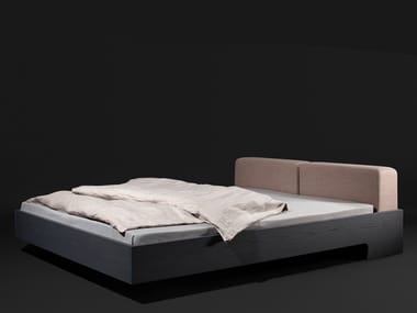 DOZE - Double bed with upholstered headboard by Zeitraum