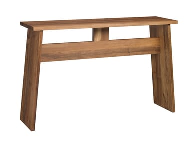 DRAYTON - Rectangular solid wood console table by e15