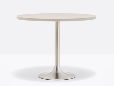 DREAM 4830-4831 - Round steel contract table by Pedrali