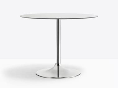 DREAM 4843 - Round steel contract table by Pedrali