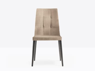 DRESS 533 - Tufted upholstered chair by Pedrali