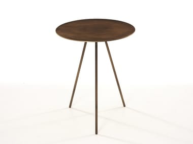 DRIP - Round brass side table for living room by more