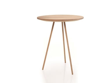 DRIP - Round wooden side table for living room by more