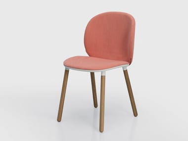 DUA - Upholstered fabric chair by Kristalia