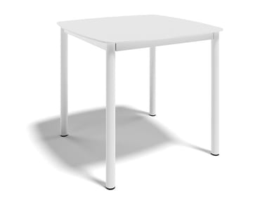 DULTON - Square aluminium and stoneware table table by Atmosphera