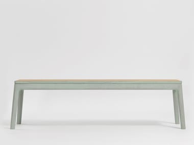 E8 BANK - Upholstered wooden bench by Zeitraum