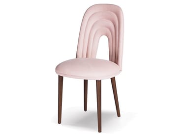 ECHO - Open back nabuk chair by Paolo Castelli