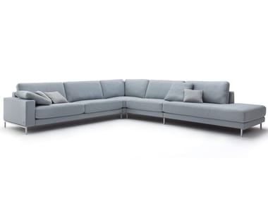 ROLF BENZ 011 EGO - Corner fabric sofa by Rolf Benz