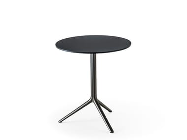 ELLIOT 5470T - Round drop-leaf die cast aluminium table by Pedrali