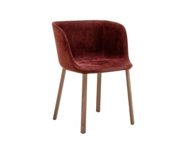 ESSE - Fabric chair with armrests by Pianca