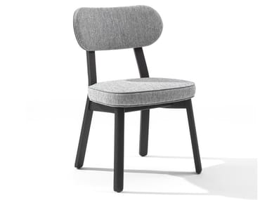 EVELIN - Fabric chair and structure in solid ash by Porada