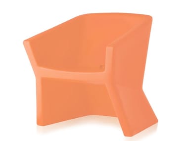 EXOFA - Polyethylene chair with armrests by Slide