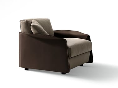 FABULA - Fabric armchair with armrests by Giorgetti