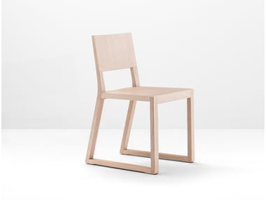 FEEL 450 - Sled base solid wood chair by Pedrali