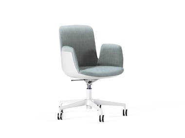 FIOR DI LOTO - Office chair with 5-Spoke base and Baydur® backrest cover by Frezza