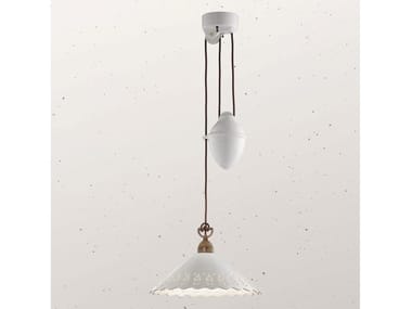 FIOR DI PIZZO 065.11 - LED adjustable ceramic pendant lamp by Il Fanale