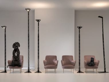 FIREMAN - LED height-adjustable aluminium floor lamp by Karman