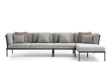 FLASH - Sectional fabric garden sofa by Atmosphera