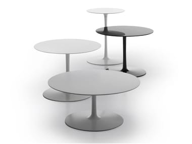 FLOW LOW TABLES - Round coffee table by MDF Italia