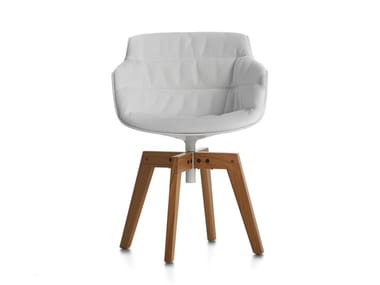 FLOW SLIM COLOR - Chair with armrests by MDF Italia