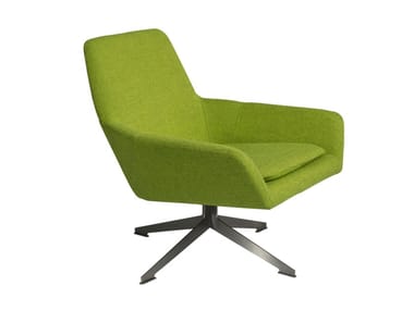 FLOYD - Swivel fabric armchair by Casala