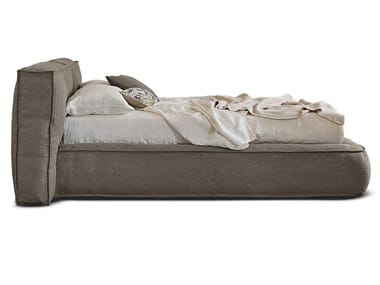 FLUFF - Fabric double bed with removable cover by Bonaldo