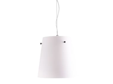 FONTANA - Satin glass pendant lamp by FontanaArte