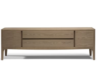 FORTUNA - Contemporary style wooden sideboard with doors with drawers by Natuzzi Italia