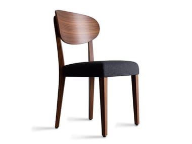 FRIENDLY - Upholstered wooden chair by Tonon